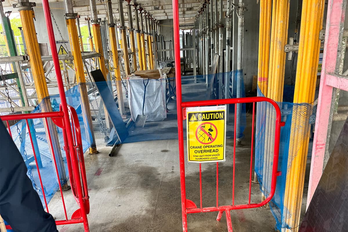 Fire safety assessment at a workplace
